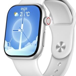 Outbox OB10 Smart Watch – 2.04″ AMOLED, Bluetooth Calling, 100+ Sports Modes, Health & Fitness Tracker, Android/iOS – Silver.