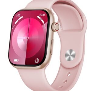 Outbox OB10 Limitless Smart Watch 2.04″ AMOLED Display, Bluetooth Calling, 100+ Sports Modes, Fitness & Health Tracker, Android & iOS – Pink