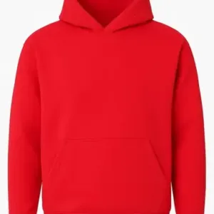 Soft Steps Red Basic Hoodie For Women Size L