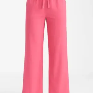 Women's Linen Pants Pink Size L