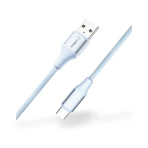 Outbox USB-A to Type-C Braided Fast Charging Cable — 2.4A, 1.2m, Blue