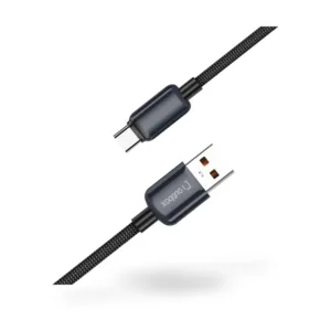 Outbox USB-A to Type-C Braided Fast Charging Cable — 2.4A, 1.2m, Black