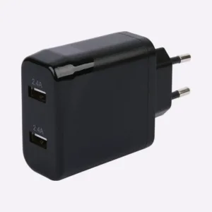 Home Charger 4.8A,  2xUSB (2.4A+2.4A), Black