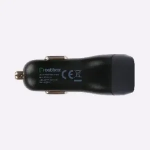 Outbox Car Charger 4.8A, 2xUSB (2.4A+2.4A) Black