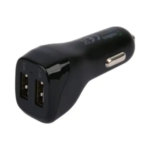 Outbox Car Charger — 4.8A, 2×USB, Black